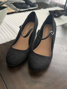 torrid Black Mary Jane Block Heel Pumps